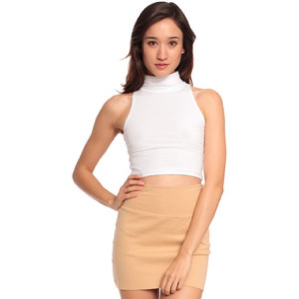 American apparel crop turtleneck
